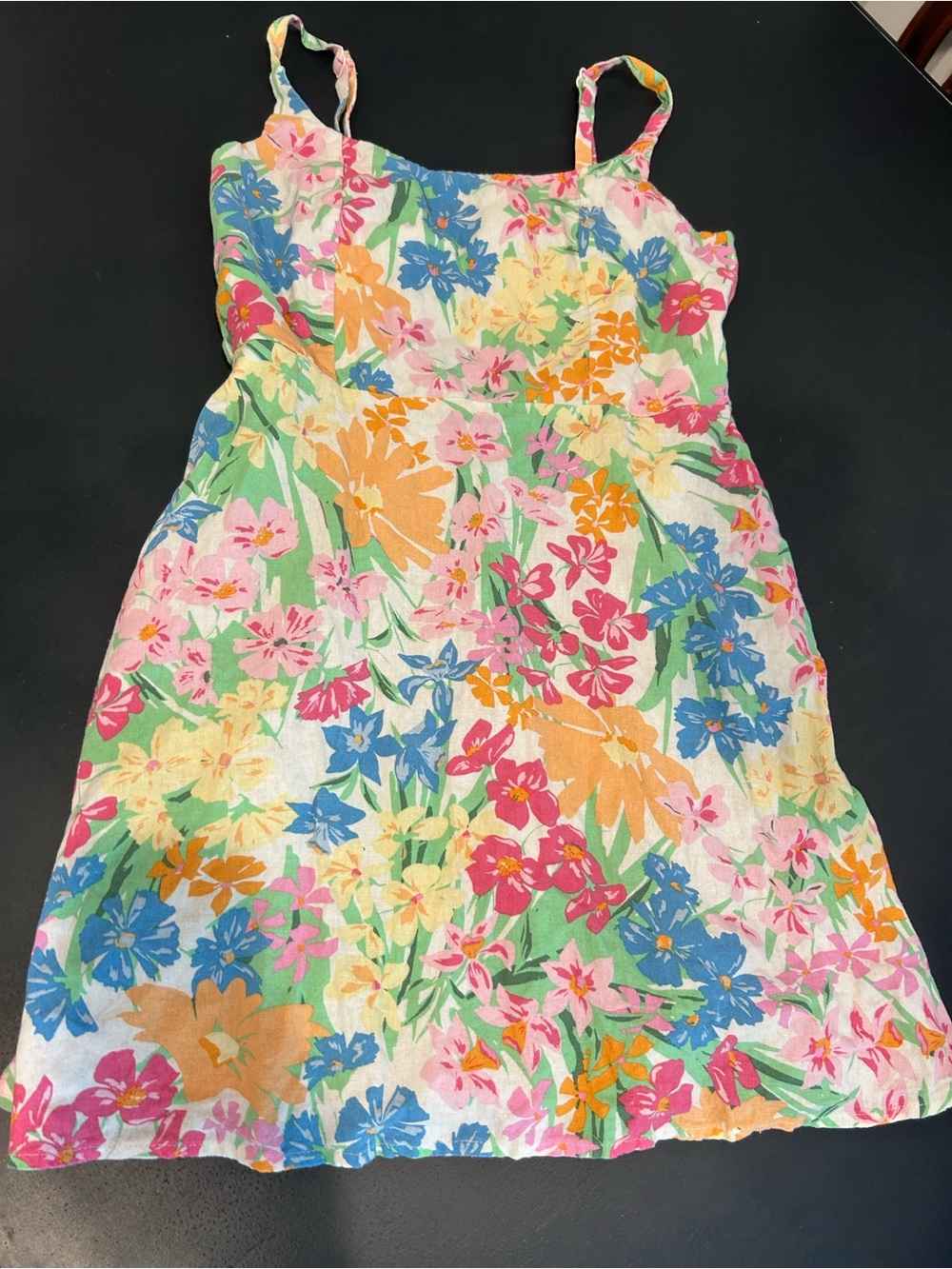 Old Navy Linen Floral Spaghetti Strap Sundress - Multicolor